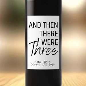 Baby Announcement Wine Lable - Personalized | Pregnancy Announcement Wine Label Gift | Grandparent Gift | Mother&#39;s Day Gift