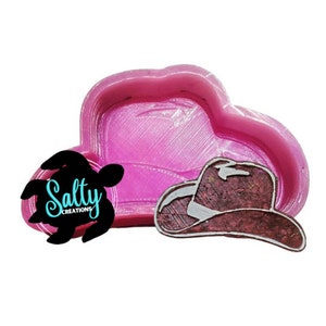 Cowboy Hat / Regular or Vent Clip / Silicone Freshie Mold / Freshie Mold / Mold / Silicone Mold / Molds For Freshies / Aroma Bead Molds
