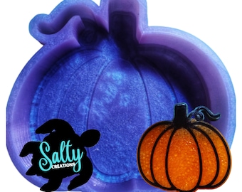 Pumpkin - Regular or Vent Clip Size - Freshie, Clay, Soap, Wax Silicone Mold