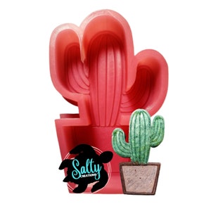Cactus / Plant / Regular or Vent Clip / Silicone Freshie Mold / Freshie Mold / Mold / Silicone Mold / Molds For Freshies / Aroma Bead Molds