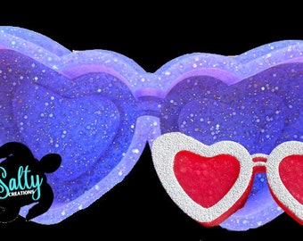 Heart Sunglasses - Freshie, Clay, Soap, Wax Silicone Mold