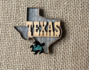 Texas / Rustic Texas /  Small or Medium / Magnets / Magnet / Wooden Magnets / Refrigerator Magnets /  Gift Ideas / Present Ideas