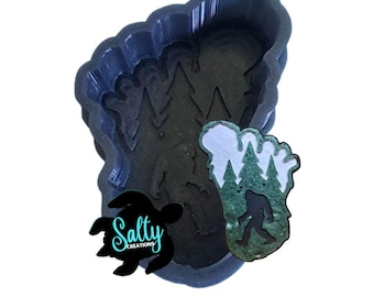 Bigfoot / Sasquatch / Regular or Vent Clip / Silicone Freshie Mold / Freshie Mold / Silicone Mold / Molds For Freshies / Aroma Bead Molds