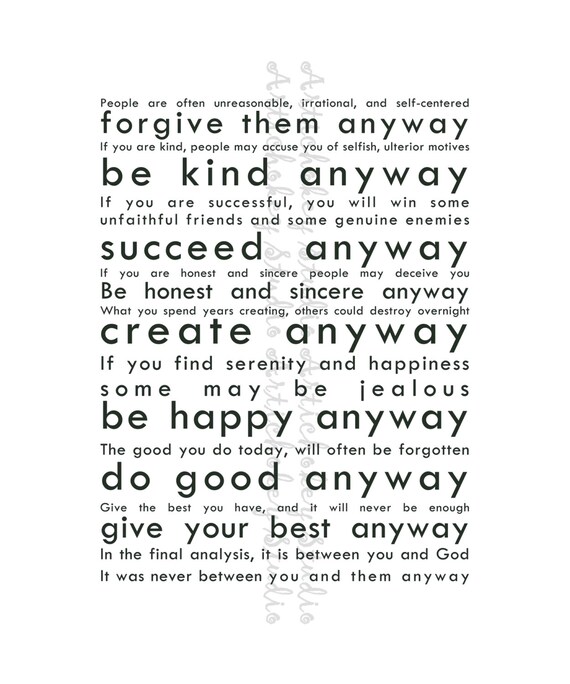 Do It Anyway Instant Download Print for Canvas & Paper Etsy