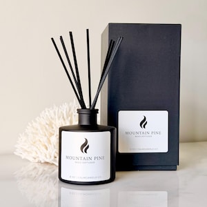 Winter Reed Diffuser Pine Sandalwood Frozen Forest | Seasonal Home Fragrance | Cozy Holiday Decor | Woodsy Winter Scent | Choose Option