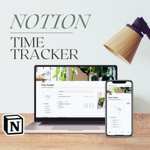 Notion Simple Time Tracker | Digital Time Entry, Easy to Use + Customize, Multiple Income Streams, Track Time Worked, Start & Stop Buttons