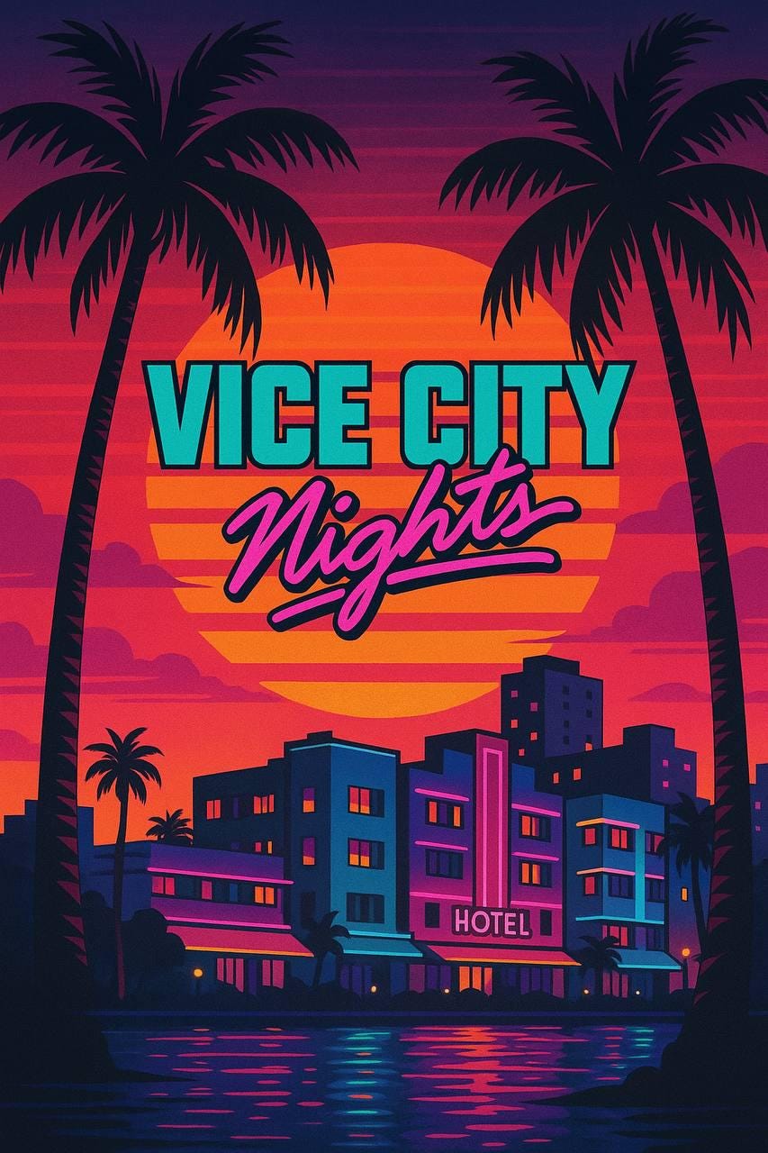 グランド セフト オート バイスシティ　非売品　販促　ポスター Grand Theft Auto Vice City Poster In Video Game Merchandise