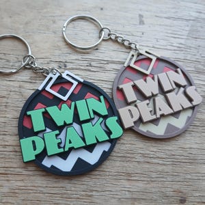 Twin Peaks 3d Printed Keychain