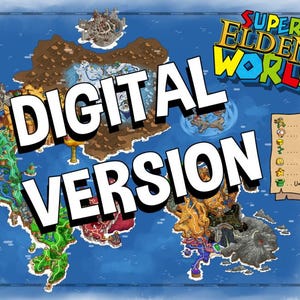 Super Beard Bros || Carte du monde Super Elden VERSION NUMÉRIQUE