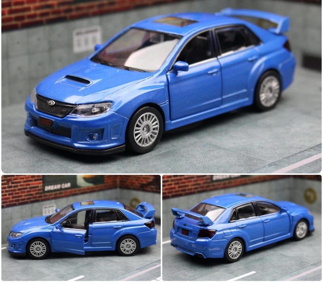 RMZ City Subaru WRX STI Die-Cast Model Car Red | Scale Toy Car for Kids & Collectors
