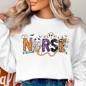 Halloween Nurse Sweatshirt, Halloween Nursing Sweatshirt, Nurse Halloween, Nursing Shirt, Halloween Shirt, Nurse Shirt, Nurse Fall Shirt