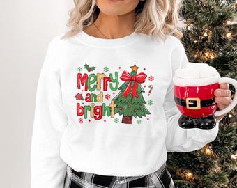 Christmas Sweatshirt, Women Christmas Sweatshirt, Christmas Sweatshirts for Women, Winter Shirt, Merry Christmas Sweatshirt, Christmas Gift