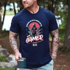 Custom Gamer T-Shirt, Gift for Video Games Players, Custom Ghost of Tsushima T-Shirt, Gift for Gamer, solo Gamer Gift, Samurai Shirt