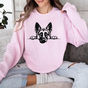 Cute German Shepherd Sweatshirt, Cute Dog T-Shirt, Dog Mom Shirts, Dog Mama TShirt, Dog Lovers Gift, Fur Mama, Dog Mom Gift, Pet Lover Shirt