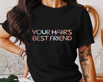 Maglietta per parrucchiere, maglietta per parrucchiere, regalo per parrucchiere, regalo per parrucchiere, regalo per parrucchiere, maglietta per terapista dei capelli, abbigliamento Salon Crew.