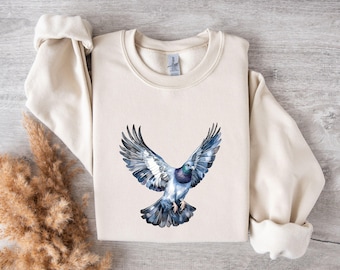 Maglietta piccione, maglietta uccello, regalo per amanti degli uccelli, maglietta con design piccione alla moda, maglietta per birdwatcher, maglietta divertente per amanti degli uccelli, regalo per fan dei piccioni, maglietta per birdwatcher