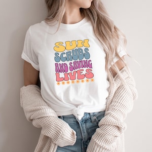 Summer Nurse T-Shirt, Cute Medical Workers Gift, Nurse Appreciation Shirt, Perfect Gift for Nurses