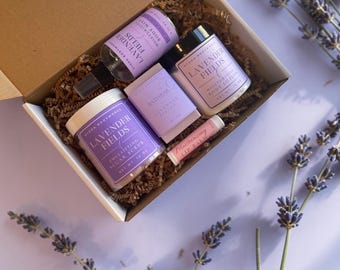 Lavendel Aromatherapie Zelfverzorging Cadeaubox Ontspannende Spa Cadeauset voor Stressverlichting Verjaardagscadeau voor Vrouwen