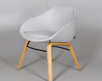 NaughtOne Always Chair - Oak Legs & Upholstered Seat - Versatile Comfort