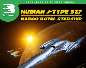 Nubian J-type 327 Royal Starship | Star Wars | plastic display model | 3d printing