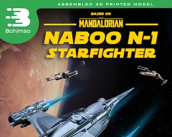 Naboo N-1 Starfighter from the Mandalorian | Star Wars Naboo n-1 starfighter | Mandalorian N-1 starfighter ship | plastic display model