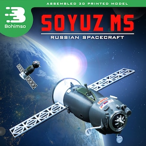 Soyuz MS | plastic model | Russian space program | ISS | capsule | spacecraft | 3d printing