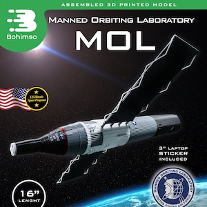 Manned Orbiting Laboratory - MOL gemini space station | spaceships | space station | gemini station | usaf | nasa | plastic model | 3d printing