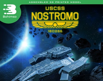 Nostromo | plastic model spaceship | Alien movie | Spacecraft | 3d printing