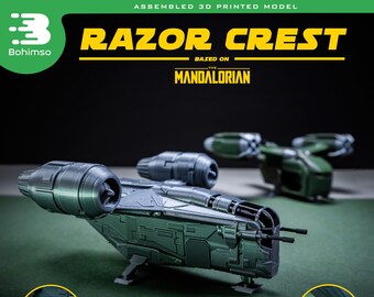 Razor Crest spaceship with moving parts | Razor Crest | Mandalorian | plastic model | spacecraft | 3d printing