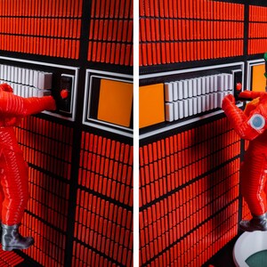Hal & Bowman Diorama "Ik ben bang, Dave" | 2001 een ruimte-odyssee | diorama | beeldje | hal 9000 computer| 3d printen afbeelding 7