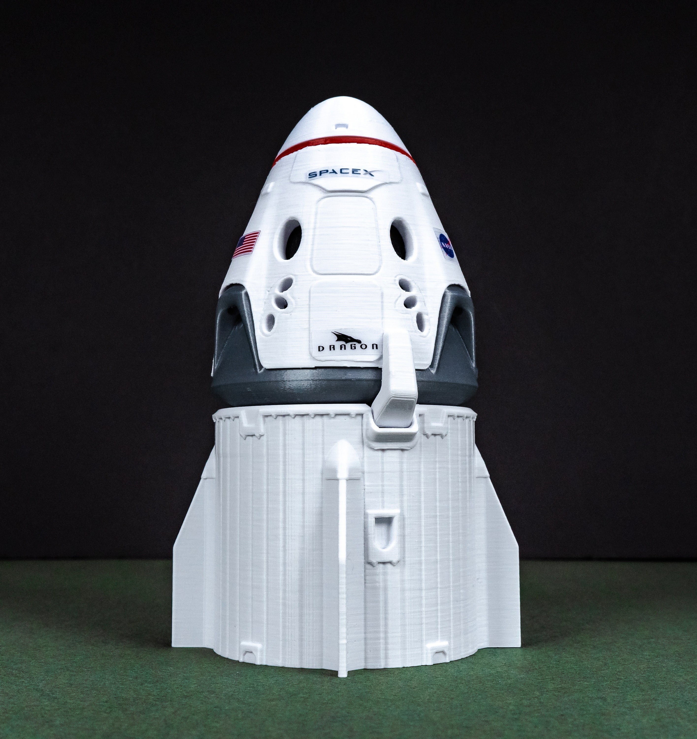 Dragon 2 Resilience | Plastic Model | Spacex | Nasa | Capsule