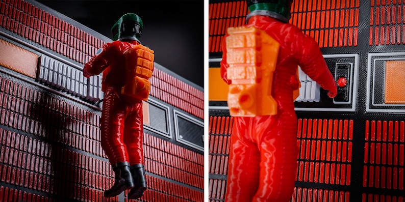 Hal & Bowman Diorama "Ik ben bang, Dave" | 2001 een ruimte-odyssee | diorama | beeldje | hal 9000 computer| 3d printen afbeelding 8