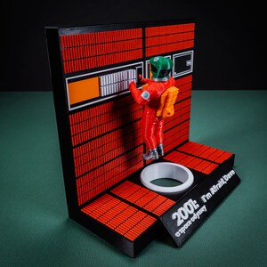 Hal & Bowman Diorama "Ik ben bang, Dave" | 2001 een ruimte-odyssee | diorama | beeldje | hal 9000 computer| 3d printen afbeelding 4