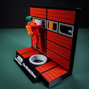 Hal & Bowman Diorama "Ik ben bang, Dave" | 2001 een ruimte-odyssee | diorama | beeldje | hal 9000 computer| 3d printen afbeelding 5