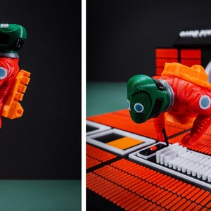 Hal & Bowman Diorama "Ik ben bang, Dave" | 2001 een ruimte-odyssee | diorama | beeldje | hal 9000 computer| 3d printen afbeelding 9