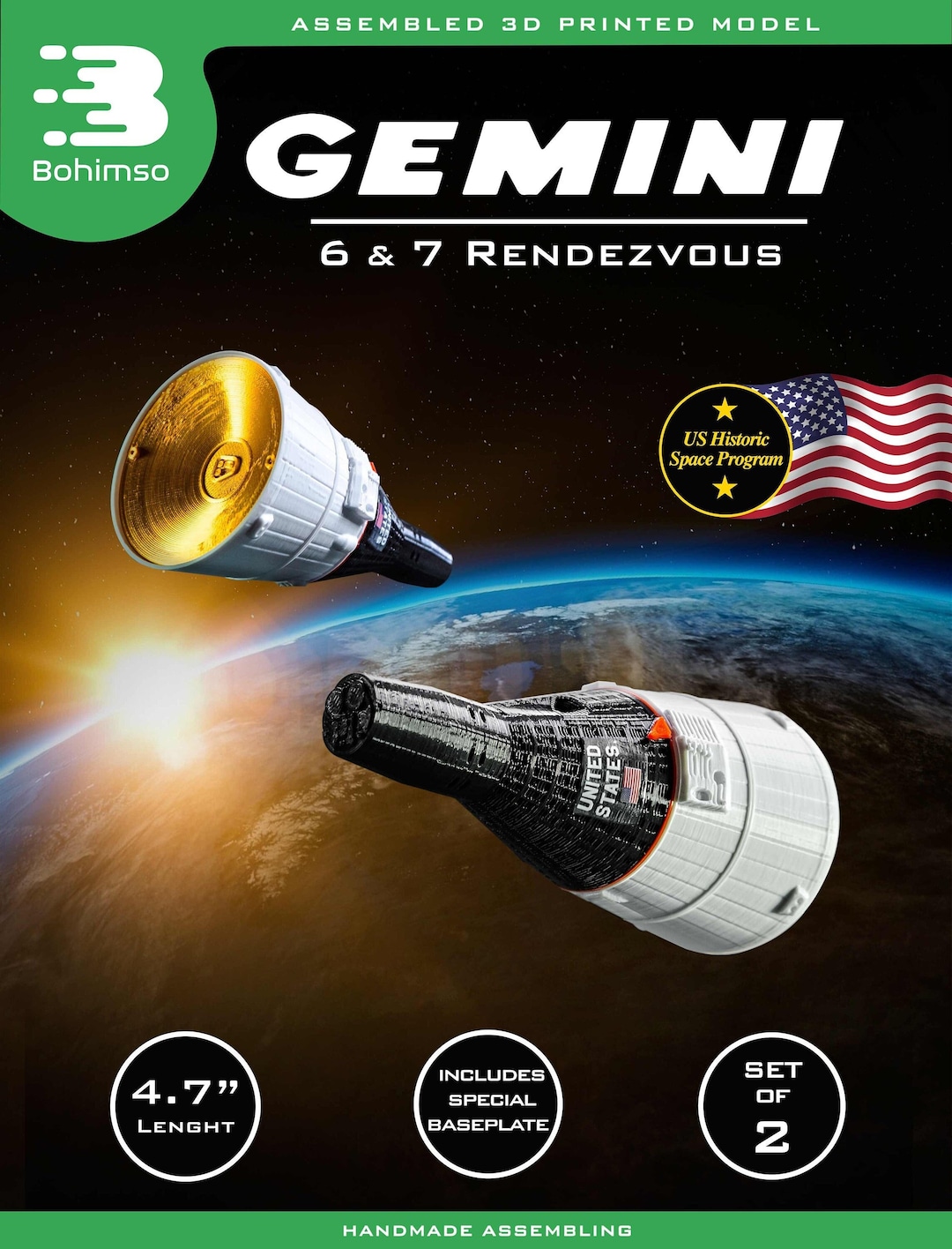 Gemini 6&7 Rendezvous | Spaceships | Plastic Model | Rocket