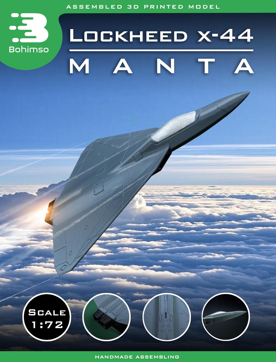 Lockheed X-44 MANTA Demonstrator | Tailless Raptor | Stealth Test ...