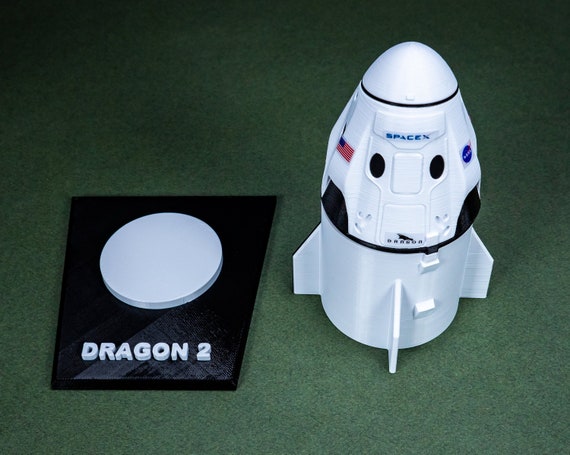 Dragon 2 Inspiration 4 | Plastic Model | Spacex | Nasa | Capsule