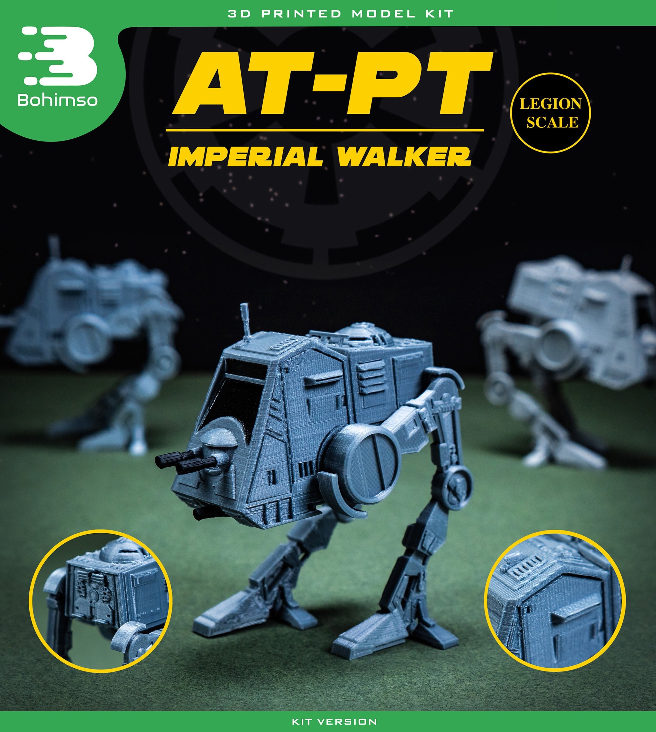 AT-PT Walker Kit | Legion | Star Wars | Rpg | Unpainted | Role