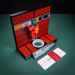 Hal & Bowman Diorama "Ik ben bang, Dave" | 2001 een ruimte-odyssee | diorama | beeldje | hal 9000 computer| 3d printen afbeelding 2
