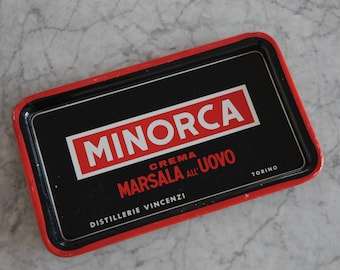 Old Tray Of Italian Marsala Cream Drink - Minorca 1960