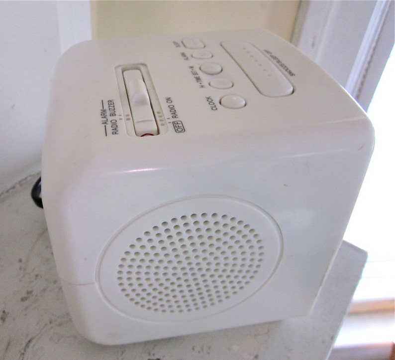 Sony Dream Machine Clock Radio White Cube ICFC121 Etsy