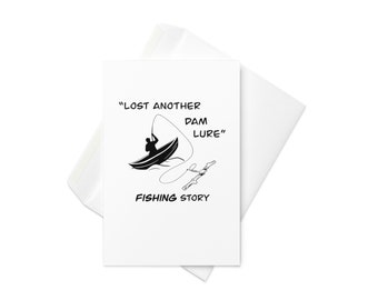 Leurre de pêche perdu | Carte de voeux