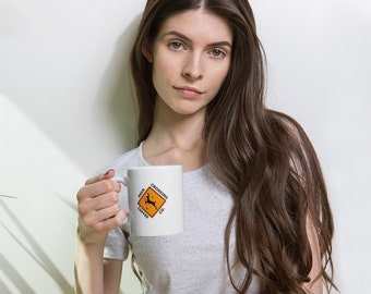 Deer Crossing Coffee Co | Glossy Mug