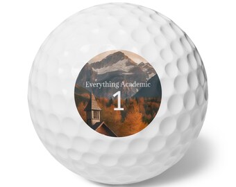 Everything Academic - Golf Balls, 6pcs