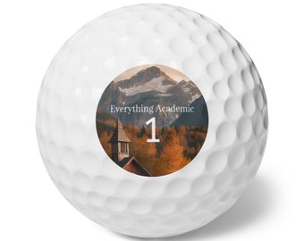 Everything Academic - Golf Balls, 6pcs