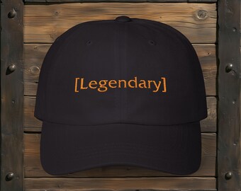 World of Warcraft Inspired Legendary Black Dad Cap -  Hat for Gamers and Fans