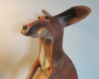 In Australien hergestellte Känguru-Skulptur