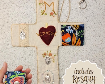 Personalised and handmade pocket oratory, catholic prayer altar, pocket shrine.