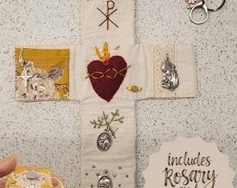 Personalised and handmade pocket oratory, catholic prayer altar, pocket shrine.